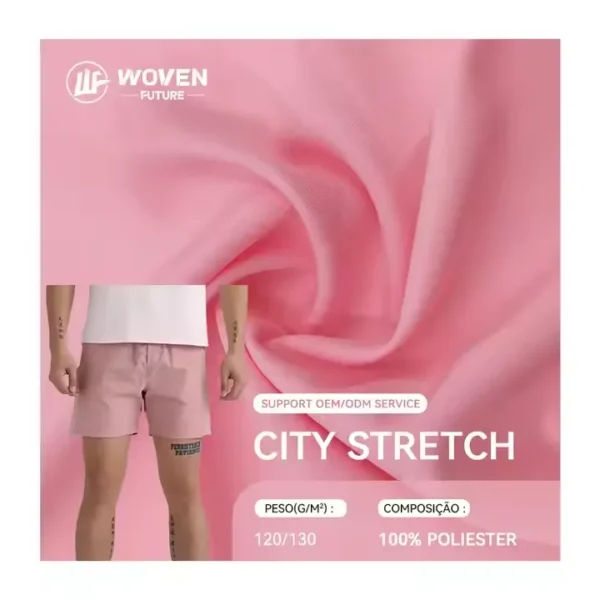 Shaoxing Woven Future 100% polyester tecido ripstop waterproof 120gsm clothing fabric city stretch microfibra fabric