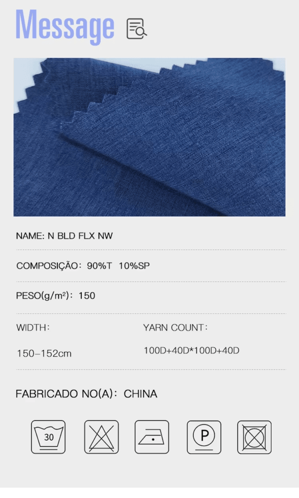 Shaoxing wovenfuture Brazilian 100d 90%T 10%SP Woven dyeable 4 way stretch polyester melange cationic spandex fabric - Image 10