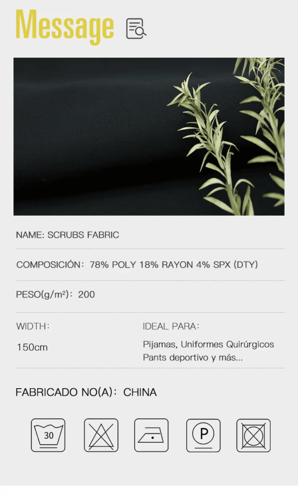 Shaoxing wovenfuture 200gsm polyester rayon spandex nurse 4way srech stretch scrub fabric for medical uniforms - Image 9
