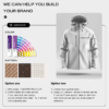 Custom logo 100%Polyester Waterproof Jackets Foldaway Zip up Hood Coat Men's Travelling Lightweight Rainproof Windbreaker Jacket - Image 5