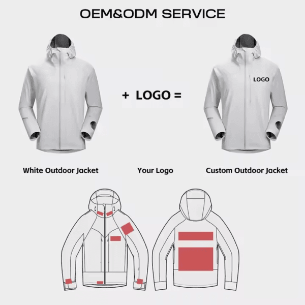 Outdoor Leisure Sports Couples Jacket Hooded Mountaineering Waterproof Rainproof Clothing Softshell Windbreaker Jacket for Women - Image 6